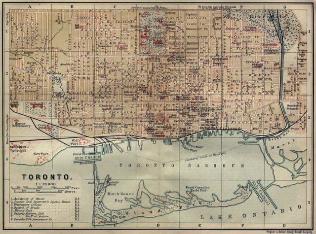 Mapa historyczna Toronto