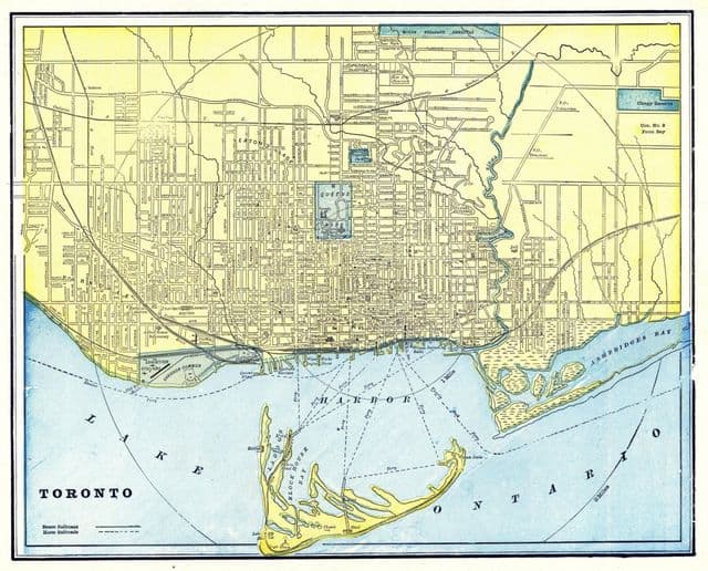 Antyczna mapa Toronto