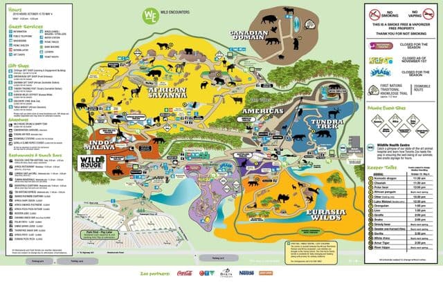 Mapa Torontońskiego Parku Zoologicznego